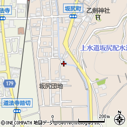 石川県白山市坂尻町ヘ104周辺の地図