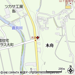 長野県大町市社木舟5029周辺の地図