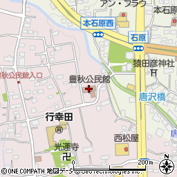 豊秋公民館周辺の地図