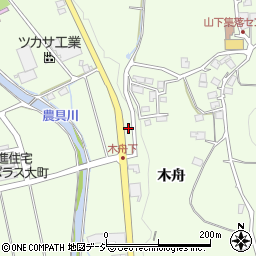 長野県大町市社木舟5002周辺の地図