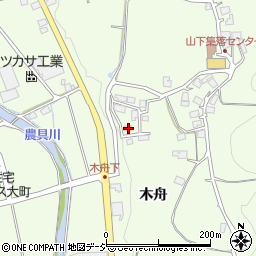 長野県大町市社木舟4781-6周辺の地図