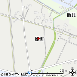 栃木県真岡市原町周辺の地図