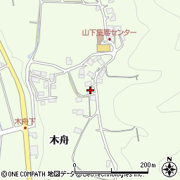 長野県大町市社木舟4803周辺の地図