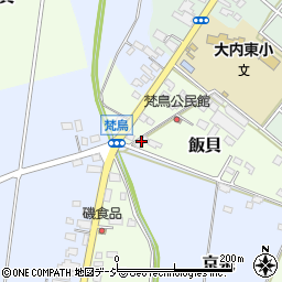 栃木県真岡市飯貝2141周辺の地図