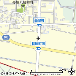石川県白山市長屋町周辺の地図
