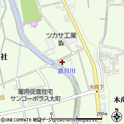 長野県大町市社木舟5078周辺の地図