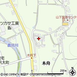 長野県大町市社木舟4787周辺の地図