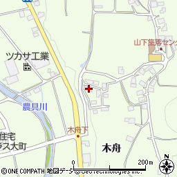 長野県大町市社木舟4784周辺の地図