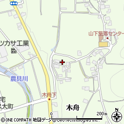 長野県大町市社木舟4791-2周辺の地図