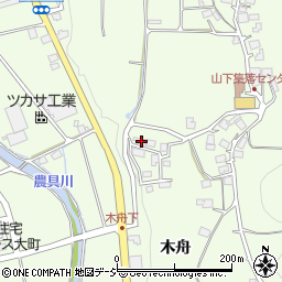 長野県大町市社木舟4785周辺の地図
