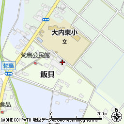栃木県真岡市飯貝2150-2周辺の地図