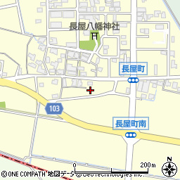 石川県白山市長屋町ト16周辺の地図