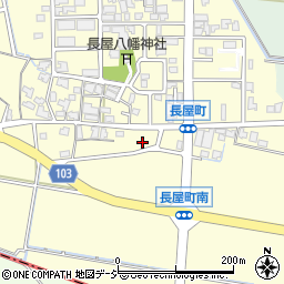 石川県白山市長屋町ト周辺の地図