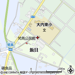 栃木県真岡市飯貝2150周辺の地図