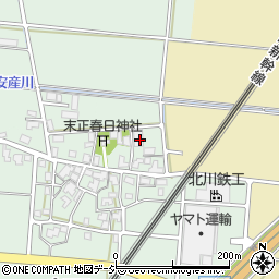 石川県白山市末正町（ト）周辺の地図