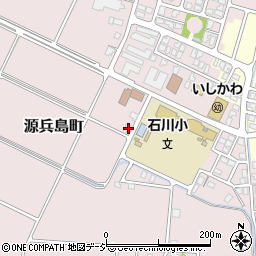 石川県白山市源兵島町346周辺の地図