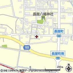 石川県白山市長屋町ル周辺の地図