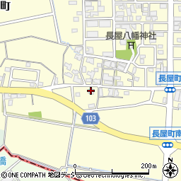 石川県白山市長屋町ホ周辺の地図