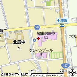 白山市鶴来総合文化会館・クレイン周辺の地図