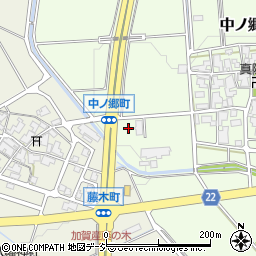 石川県白山市中ノ郷町リ周辺の地図