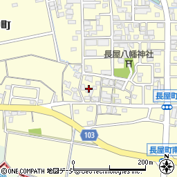 石川県白山市長屋町ニ周辺の地図