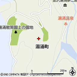 石川県金沢市湯涌町周辺の地図