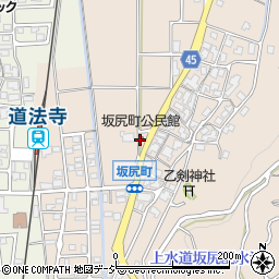 坂尻町公民館周辺の地図