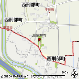 瀧尾神社周辺の地図