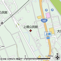 上橋公民館周辺の地図