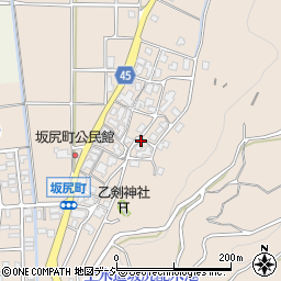 石川県白山市坂尻町（ホ）周辺の地図