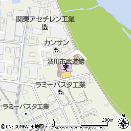 渋川市武道館周辺の地図