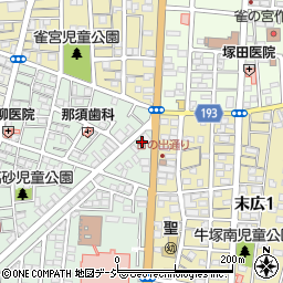 栃木県宇都宮市南高砂町2-20周辺の地図