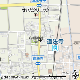 石川県白山市道法寺町ホ周辺の地図