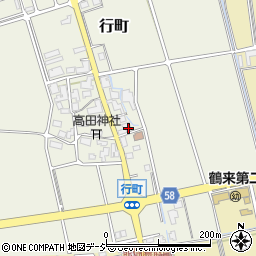 石川県白山市行町ホ8周辺の地図