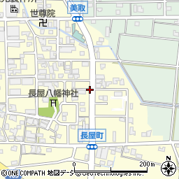 石川県白山市長屋町イ周辺の地図