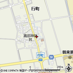 石川県白山市行町ホ7周辺の地図