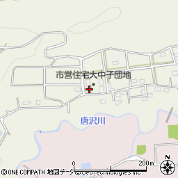 市営住宅大中子団地４号棟周辺の地図