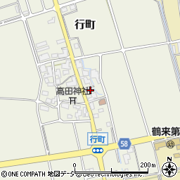 石川県白山市行町ホ7-1周辺の地図