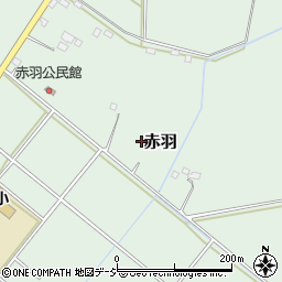 栃木県真岡市赤羽周辺の地図