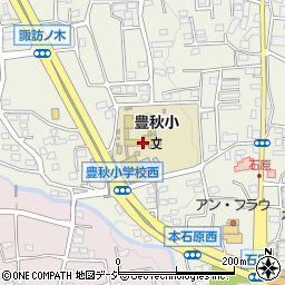 渋川市立豊秋小学校周辺の地図