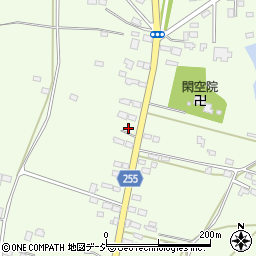 栃木県芳賀郡益子町塙2538-1周辺の地図
