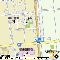 石川県白山市七原町70周辺の地図