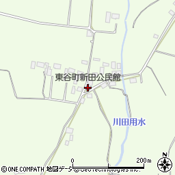 東谷町新田公民館周辺の地図