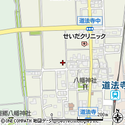 石川県白山市道法寺町周辺の地図