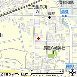 石川県白山市長屋町ハ周辺の地図
