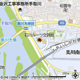 石川ルーツ交流館周辺の地図