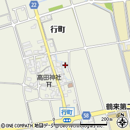 石川県白山市行町ホ20周辺の地図