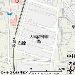 大同特殊鋼株式会社　渋川工場鍛圧室周辺の地図
