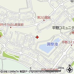 茨城県那珂市平野周辺の地図