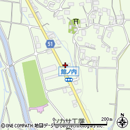 長野県大町市社館ノ内5480-1周辺の地図